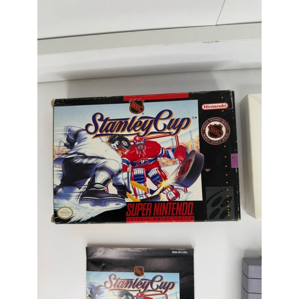 NHL Stanley Cup Super Nintendo SNES 1993 Complete in box CIB Tested VG